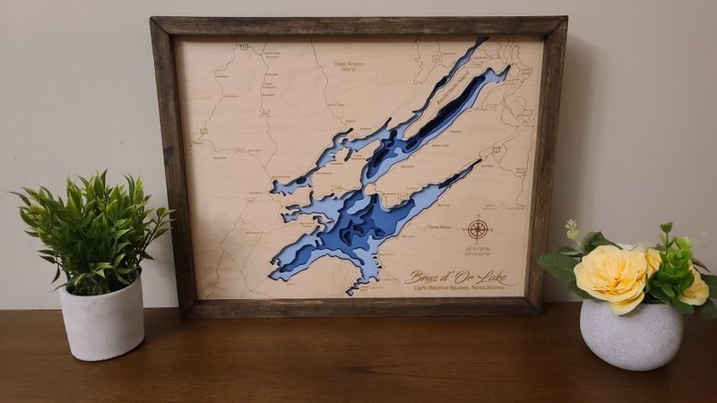 Bras d'Or Lake  3D-Lake Maps