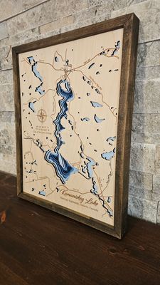 Kamaniskeg Lake 3D-Lake Maps