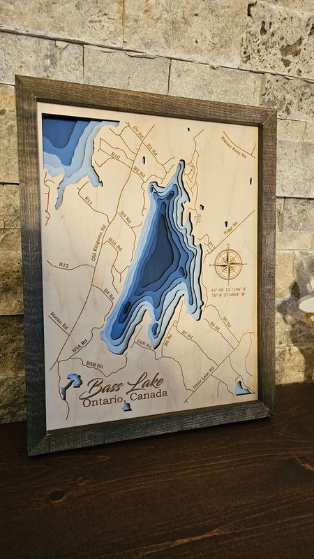 Bass Lake 3D-Lake Maps