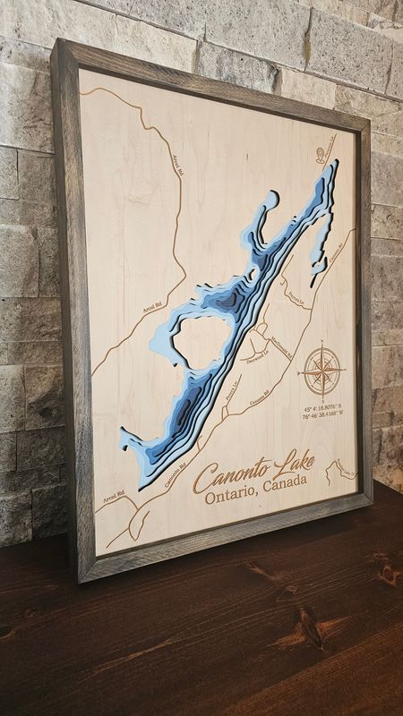 Canonto Lake 3D-Lake Maps