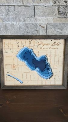 Pigeon Lake 3D-Lake Maps