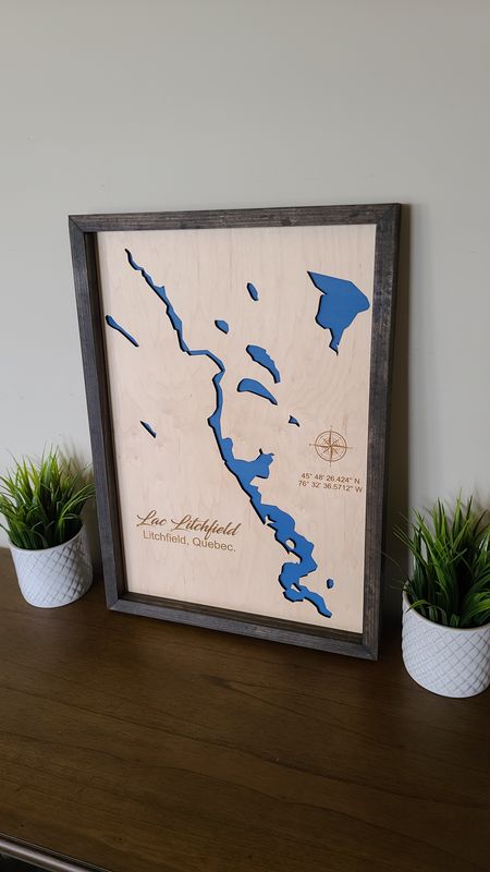 Lac Litchfield -  Single Layer Lake Map