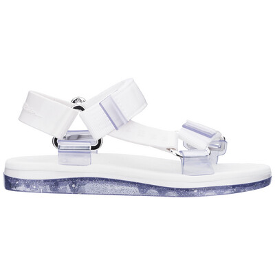 Melissa Papete + Rider Good Times Sandal (10 / White Clear)