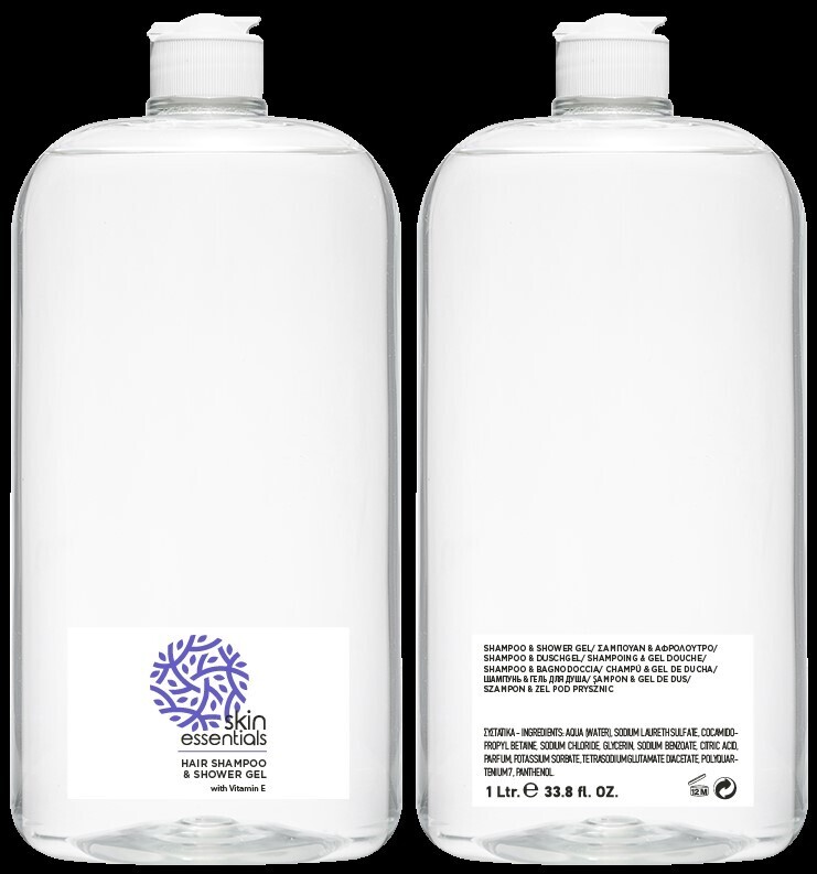 RECHARGE 1 LITRE CORPS &amp; CHEVEUX - CARTON DE 9