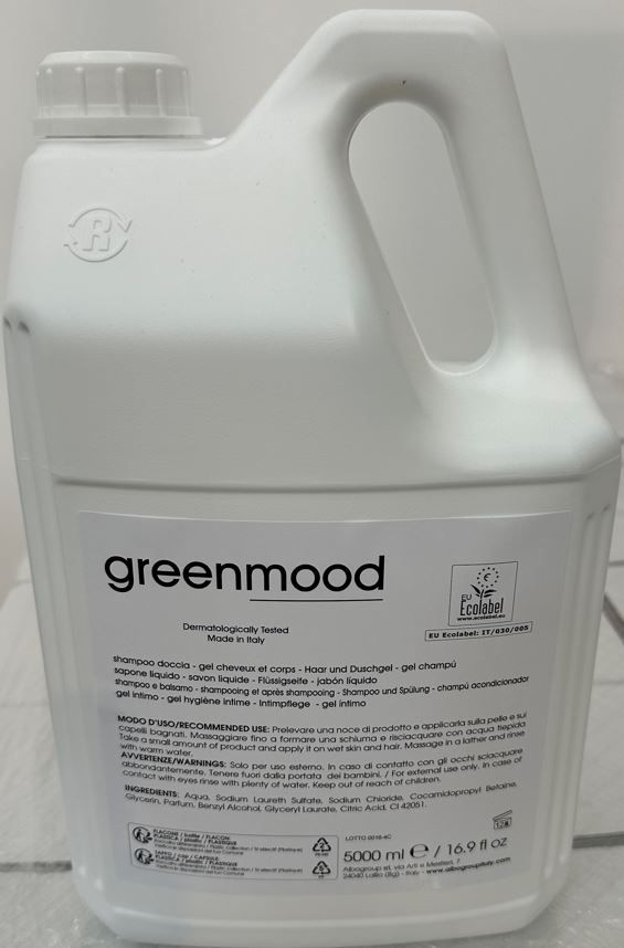 BIDON 5L CORPS &amp; CHEVEUX ECOLABEL GREENMOOD