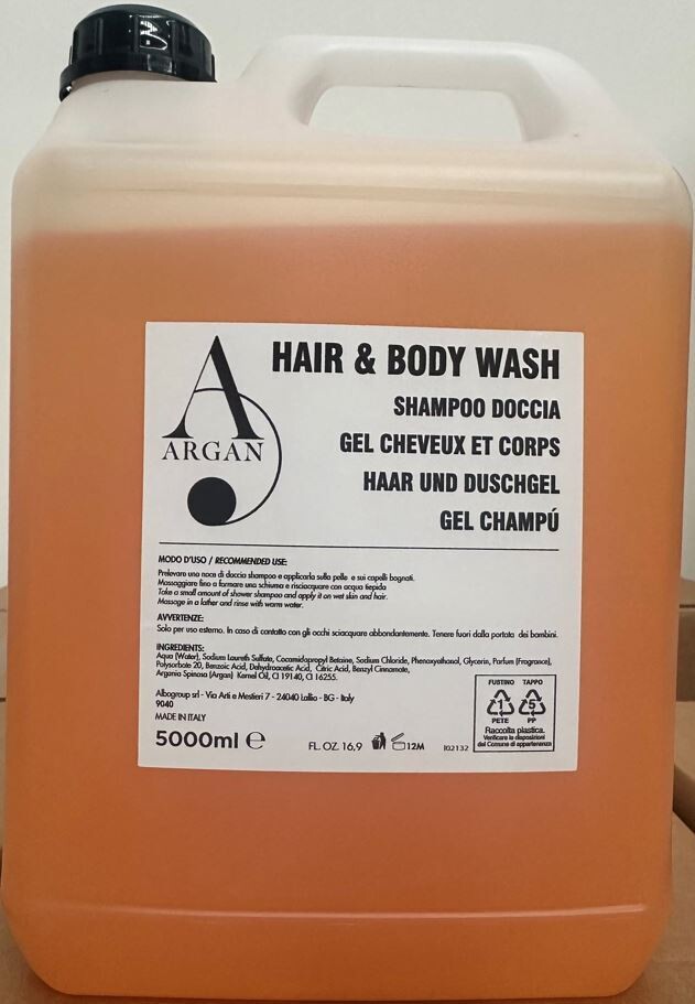BIDON 5L CORPS &amp; CHEVEUX ARGAN