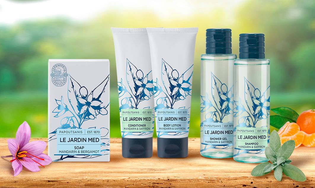 50 Kits salle de bain LUXE emballés dans une pochette organza blanche