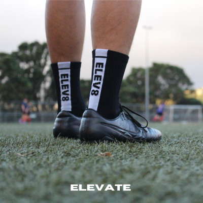 Elevate V2 Grip Socks - Black