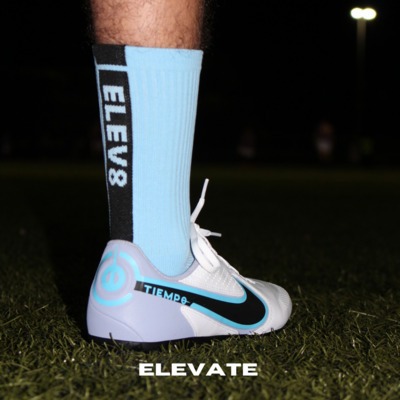 Elevate V2 Grip Socks - Light Blue