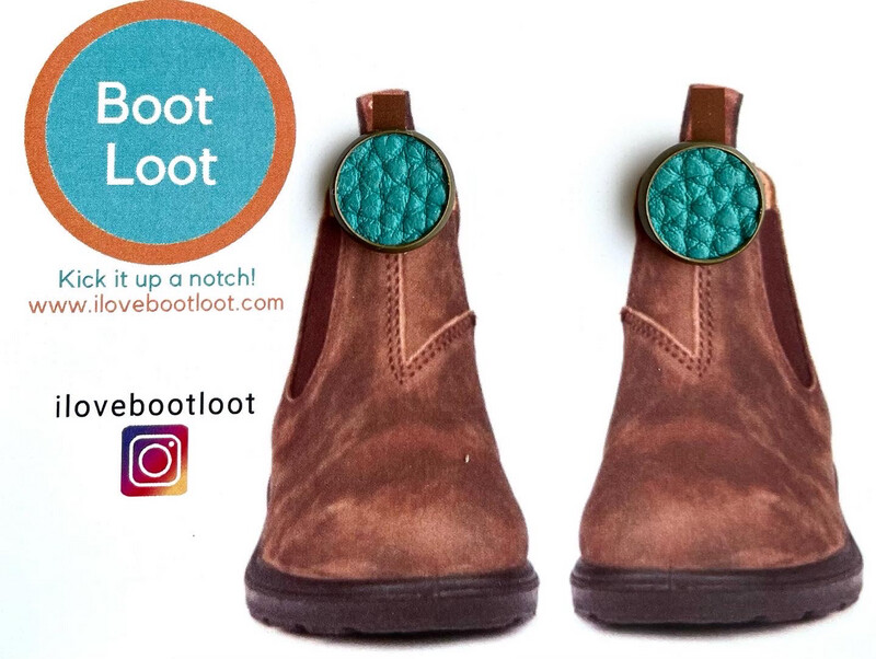 Teal Faux Leather Boot Loot For Blundstones