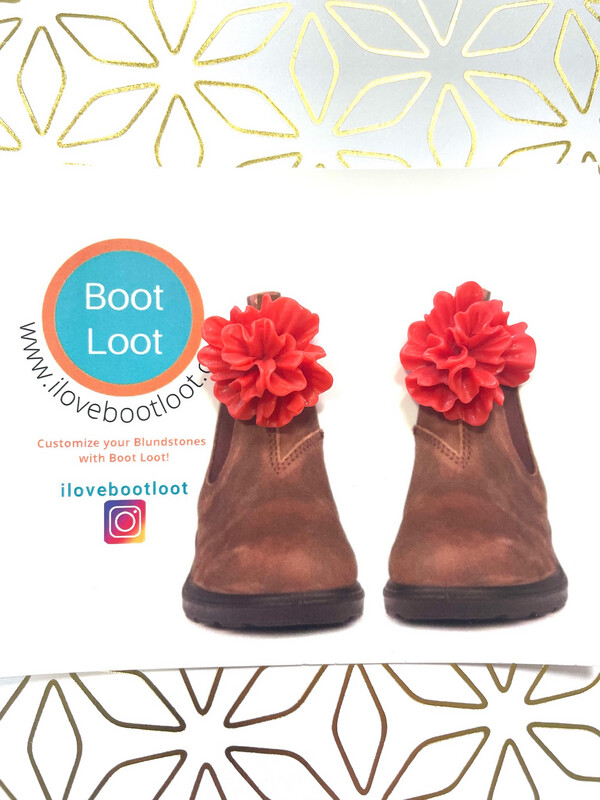 Oversized Red Peony Boot Loot For Blundstones