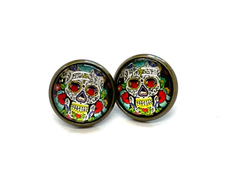 Turquoise Sugar Skull Boot Loot For Blundstone’s