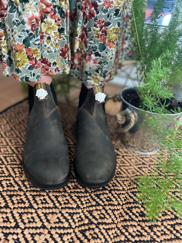 Oversized Pearl Peony Boot Loot For Blundstones