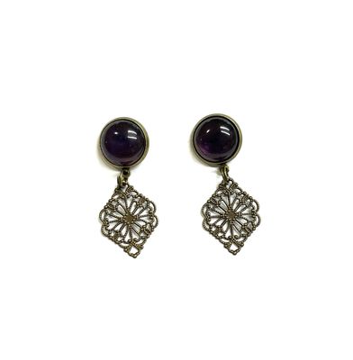 Amethyst And Filigree Pendant Boot Loot For Blundstones