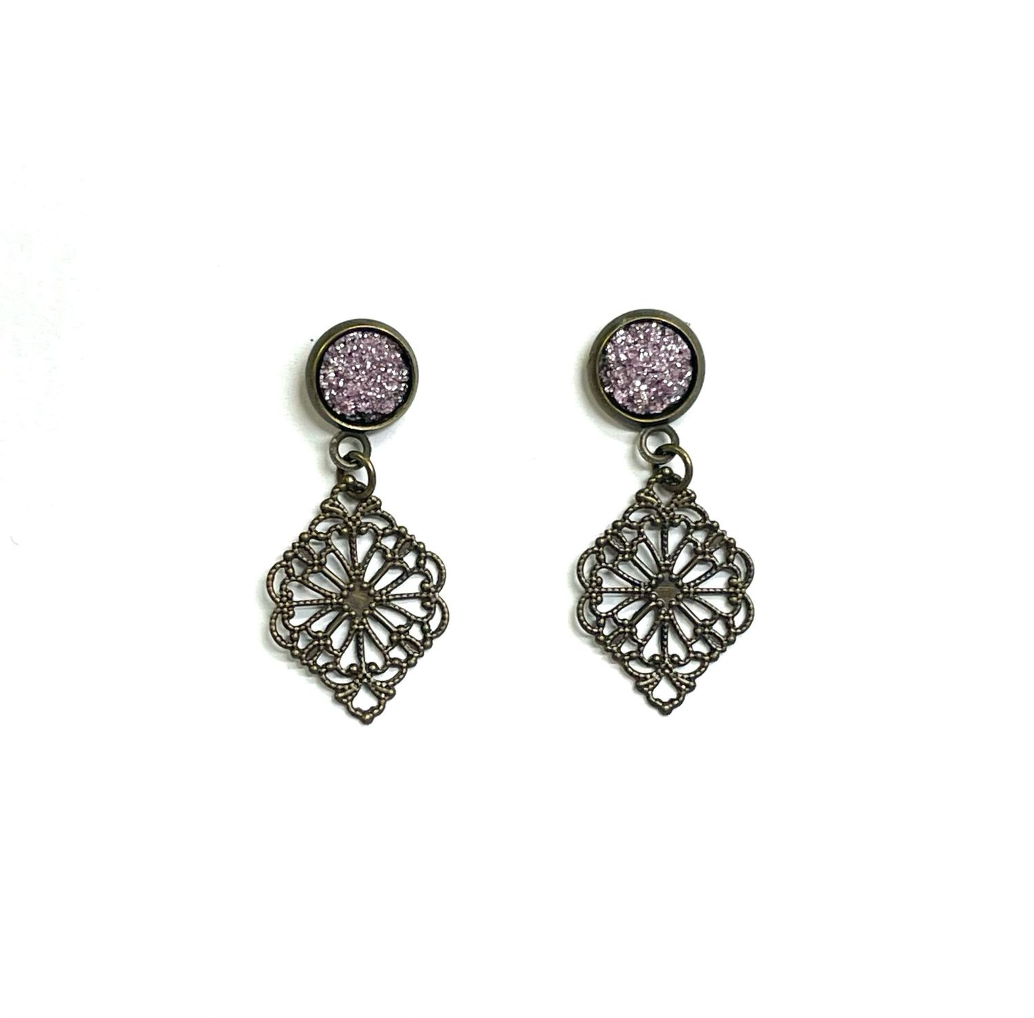 Lavender Glitter &amp; Filigree Boot Loot