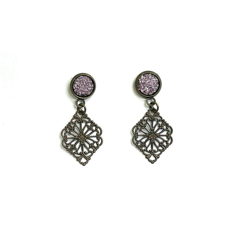 Lavender Glitter &amp; Filigree Boot Loot