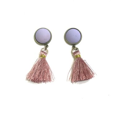 Matte Purple &amp; Pink Tassel Boot Loot