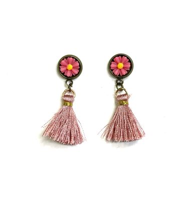 Pink Daisy &amp; Tassel Boot Loot