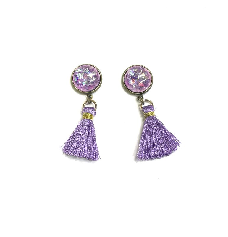Purple Shimmer Tassel Boot Loot