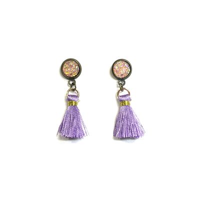 Tiny Glitter &amp; Lavender Tassel Boot Loot For Blundstone’s
