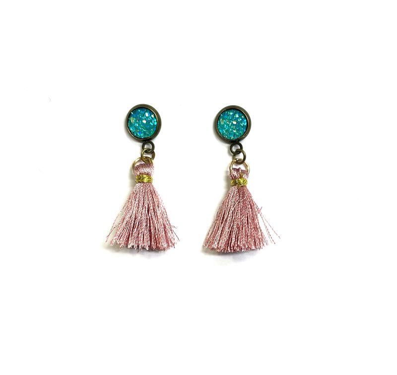 Tiny Glitter &amp; Rose Tassel Boot Loot For Blundstone’s
