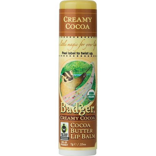Badger Organic Cocoa Butter Lip Balm-Creamy Cocoa