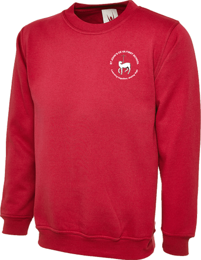 ROUND NECK SWEATSHIRT WITH ST JOHNS LOGO