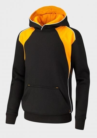 Encore Pullover Hoodie, Colour: Black/Amber/White