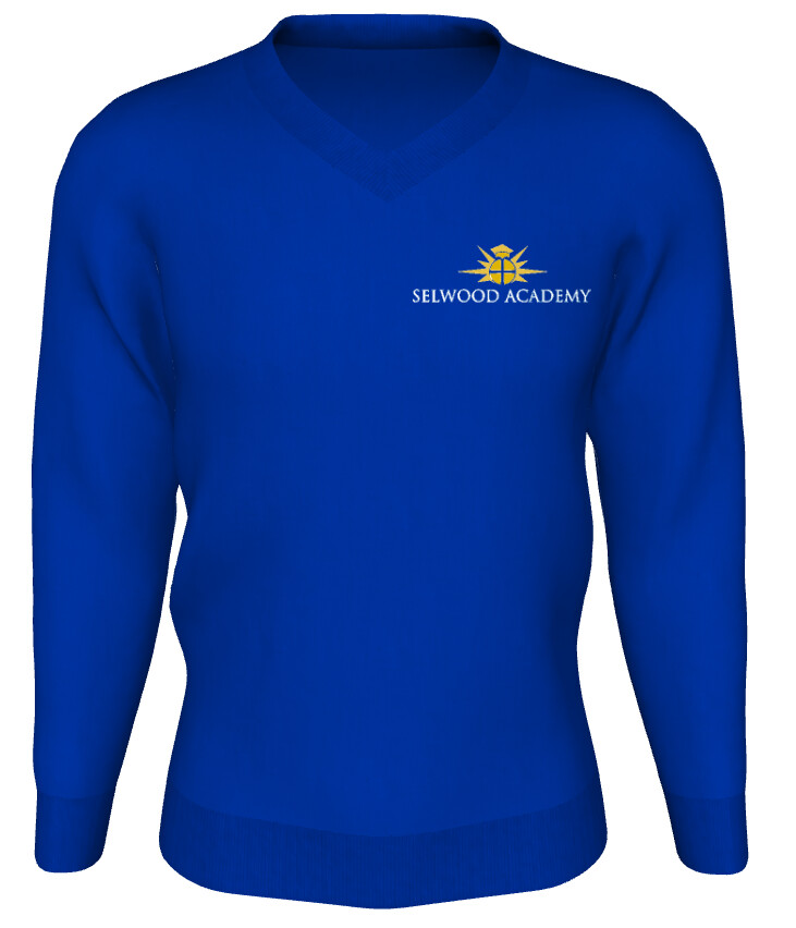 Selwood Academy CORE UNIFORM V NECK PULLOVER Royal Blue