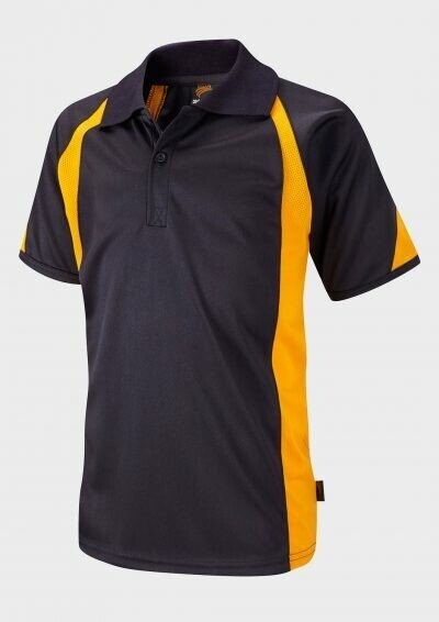 Sports Polo - Adult, Size: 38"/40", Colour: Navy/Amber