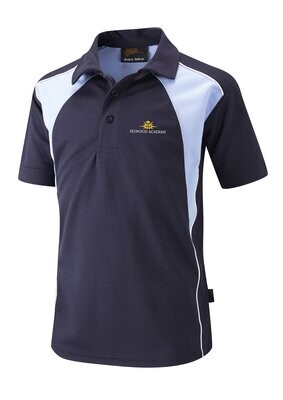 Selwood Academy CORE PE Top Navy-Sky-White