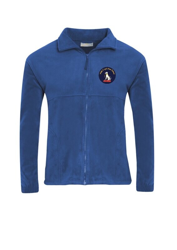 Mells School Polar Fleece - Royal Blue - with logo