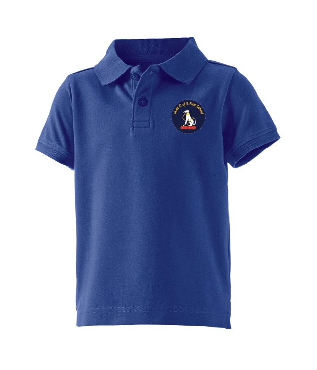 Mells CofE Primary School Royal blue polo