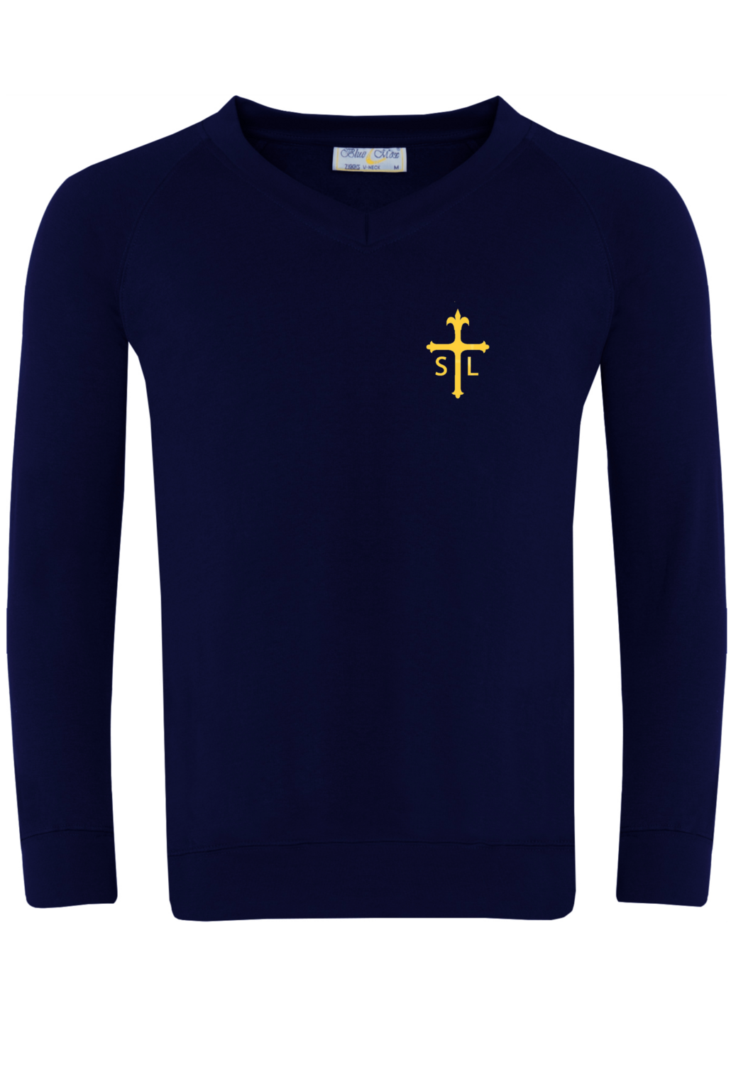 St Louis Navy V Neck Sweatshirt