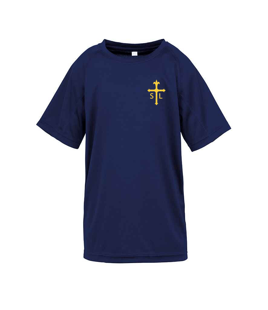 St Louis PE Air-cool T-shirt Navy