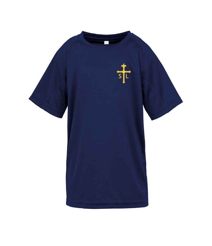 St Louis PE Air-cool T-shirt Navy
