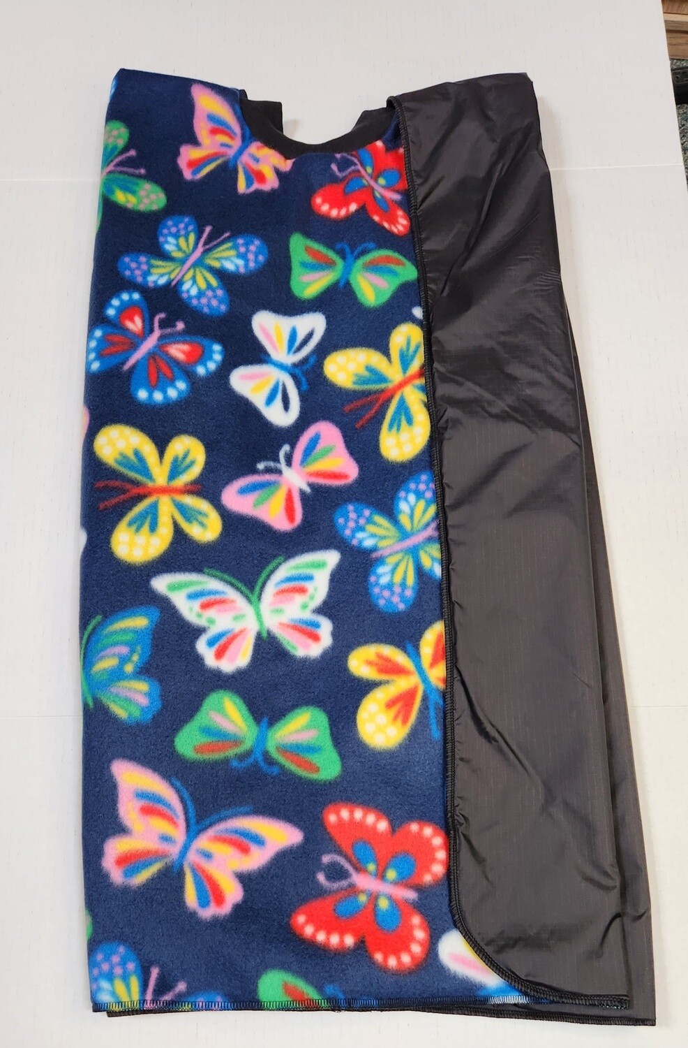 Butterfly PopOn Car Seat Poncho, Nylon Lined, Hood Available