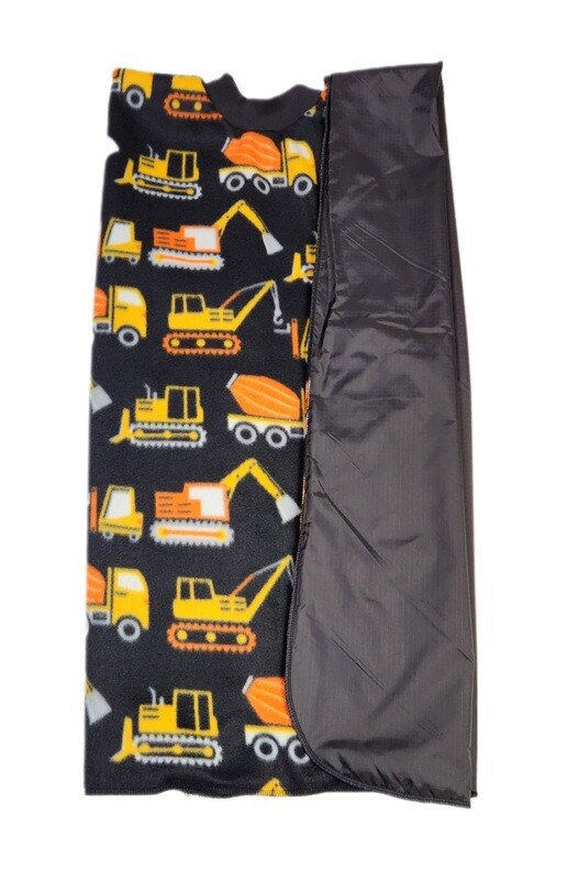 Construction Trucks! PopOn Car Seat Poncho, Nylon Lining