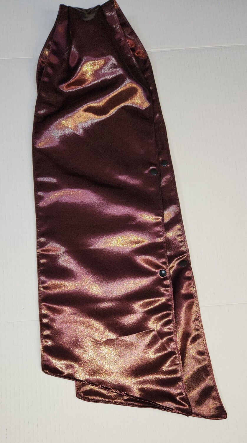 Burgundy with Gold Sparkles