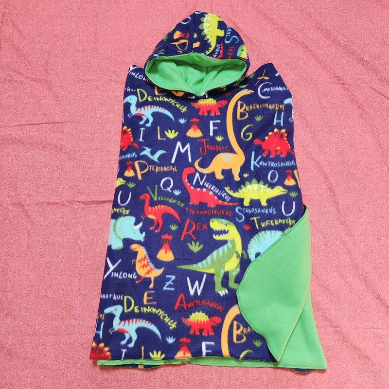 Dinosaur with Green Fleece Lining