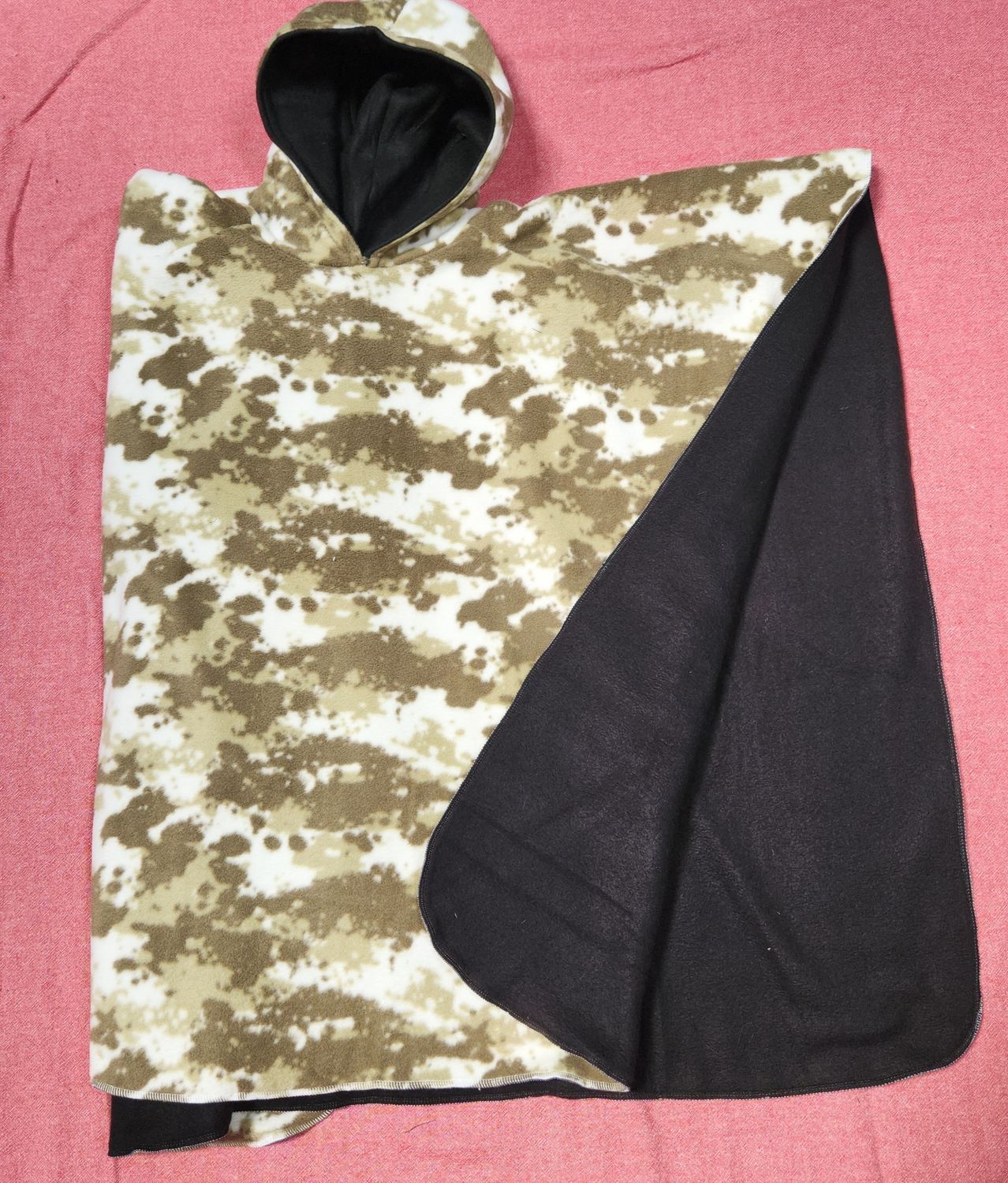 Camouflage with Black Fleece Lining