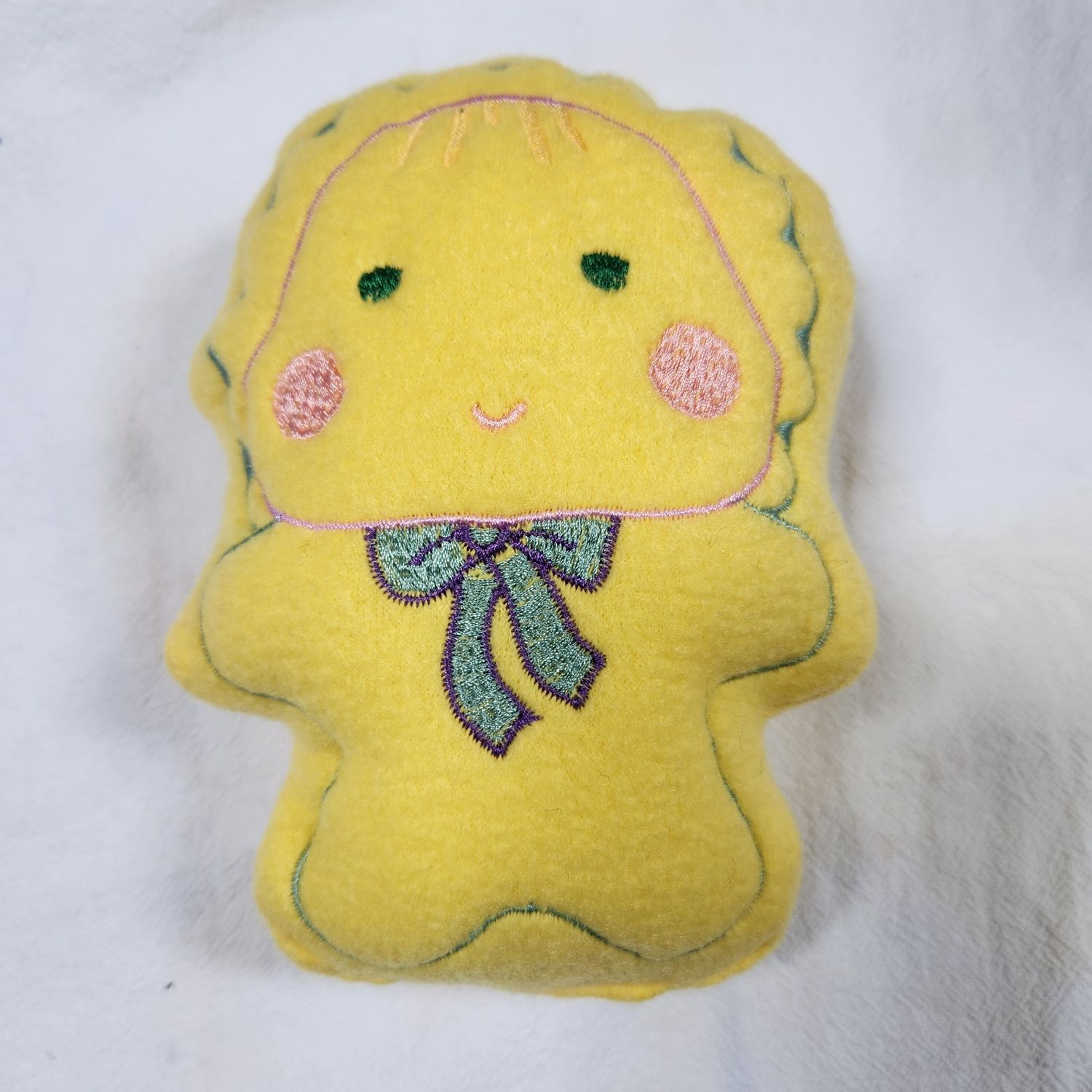 Yellow Doll with Pink Cheeks