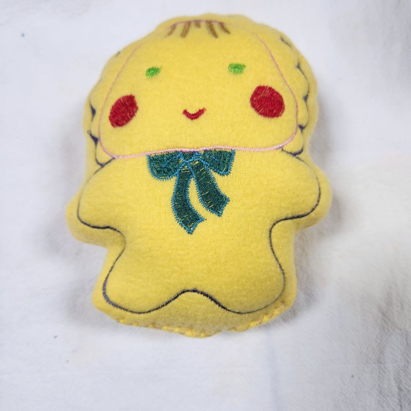 Yellow Doll with Burgundy Cheeks