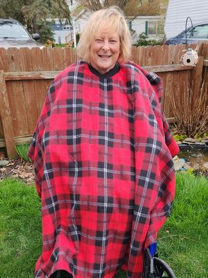 Adult Fleece Wheelchair Pop-On Ponchos