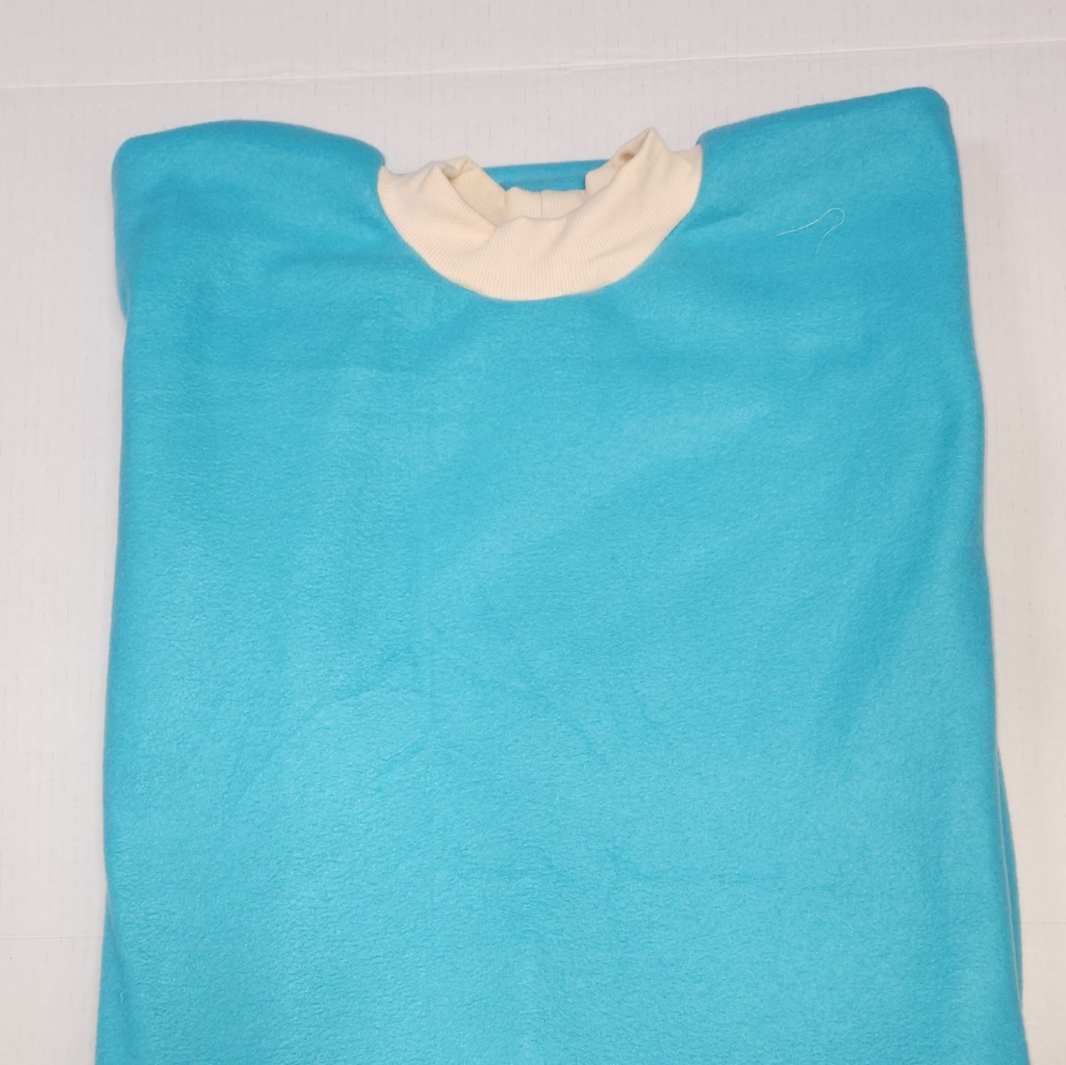 Turquoise PopOn Wheelchair Poncho, Single Fleece