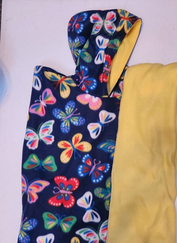 Butterflies with Yellow Fleece Lining