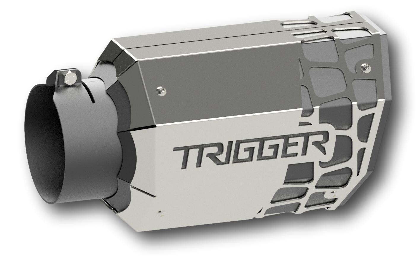 ADD ON - Trigger Exhaust Tip Overlay, Finish: Polished/Chrome