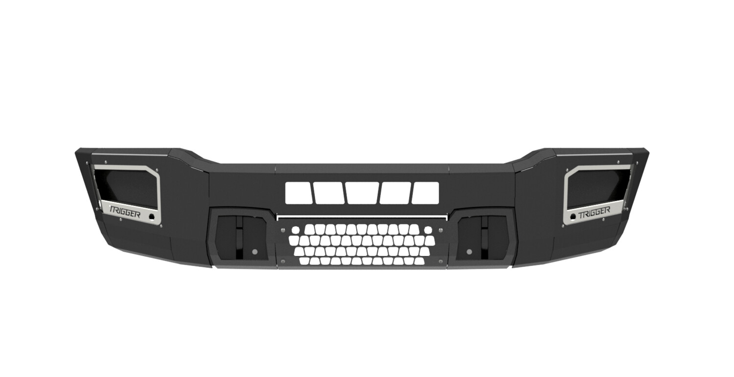 19-25 Ram 2500/3500/4500/5500 Front Bumper, Proximity Sensors: Yes, Fog Lights: None, Protection: Base Bumper