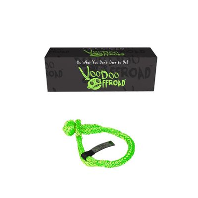 VooDoo Offroad 1/2 inch x 8" Green Soft Shackle 45,000 lb