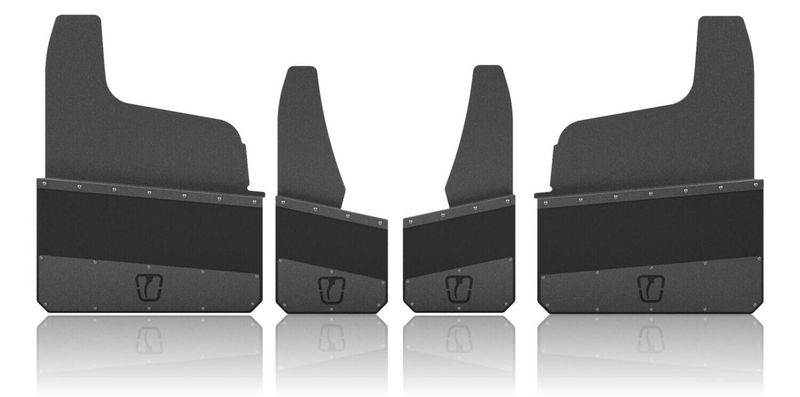 12 12" & 24" Gloss Black Standard Height Dually Flaps